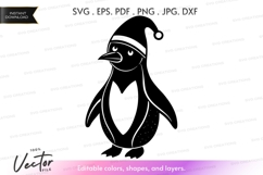 Cute penguin Vector Clipart Product Image 1