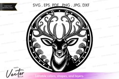 Stag Vector Clipart Product Image 1