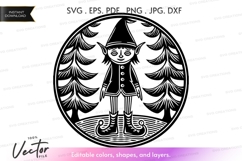 Whimsical elf Vector Clipart Product Image 1