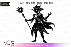 Mystical elf Vector Clipart Product Image 1