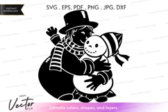 Snowman Vector Clipart Product Image 1