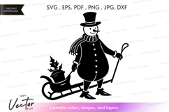 Snowman Vector Clipart Product Image 1