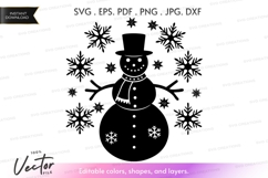 Snowman Vector Clipart Product Image 1