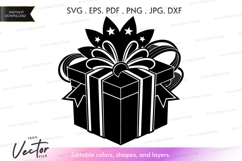 Gift box Vector Clipart Product Image 1