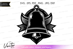 Vintage bell Vector Clipart Product Image 1