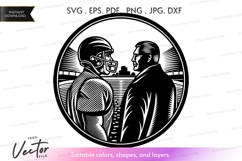 Football coach and player discussion Product Image 1