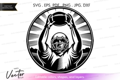 football, players, handshake, sports, vector, silhouette, il Product Image 1