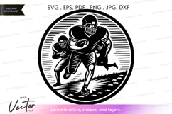Football players vector silhouette Product Image 1