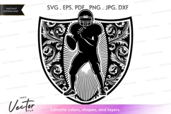 Football player vector silhouette Product Image 1