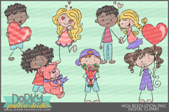 Holiday Stick Kids Clipart Christmas, Easter, Halloween, Etc Product Image 11