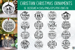 Christian Christmas Ornaments SVG Bundle: Nativity Scene Product Image 1