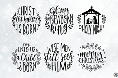 Christian Christmas Ornaments SVG Bundle: Nativity Scene Product Image 3