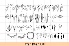 Wildflower svg bundle | Florals svg silhouettes Product Image 2