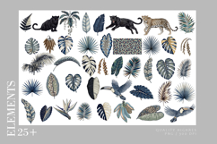 Moody Indigo Jungle &amp; Tropical Seamless Patterns Product Image 4