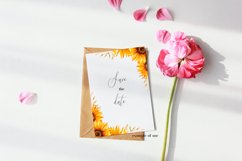 Sunflowers frame, Watercolor Sunflower Wreath png Product Image 4