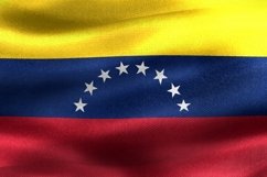 Venezuela flag - waving textile background Product Image 1