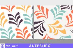 Seamless floral pattern mockups with abstract botanical Product Image 1