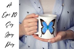 Butterfly - vector watercolor Product Image 1