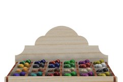 2"x2" 24 grids Countertop Retail Display Bead Storage Box Product Image 4