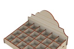 2"x2" 24 grids Countertop Retail Display Bead Storage Box Product Image 5