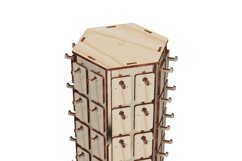 6 sides, 60 hooks with Earrings Card for Jewelry display Product Image 2