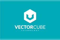 Vector Cube - Letter U or V Logo Product Image 2