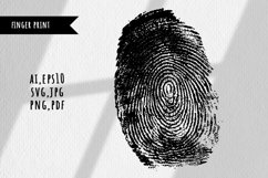 Fingerprint stamp SVG Product Image 1