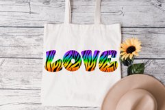 Love PNG, 5 colours, T-shirt, mug, design decal, text PNG Product Image 2