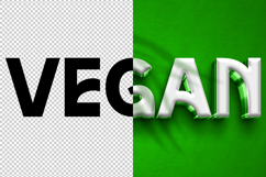 Vegan 3D editable text effect Product Image 2