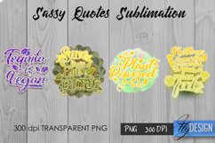 Vegan Quotes Sublimation | Funny T Shirt Designs | Vegan PNG Product Image 9