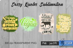 Vegan Quotes Sublimation | Funny T Shirt Designs | Vegan PNG Product Image 10