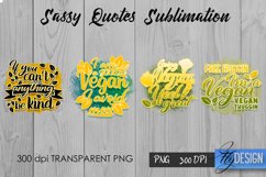 Vegan Quotes Sublimation | Funny T Shirt Designs | Vegan PNG Product Image 11