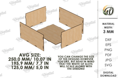 Vegetable And Fruit Box Lasercut. 3D Wooden Box SVG Product Image 2