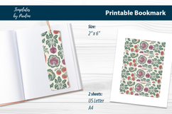 Cottagecore Cookbook Bookmark Printable Product Image 1