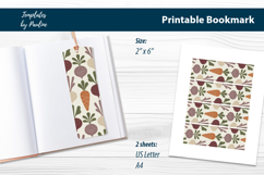 Printable Vegetable Bookmarks for Kids Reading Time Product Image 1