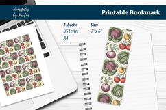 Printable Vegetable Bookmarks for Cookbooks and Recipe Books Product Image 2