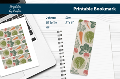 Cottagecore Garden Journal Vegetable Bookmark Printable Product Image 2