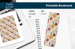 Beginner Cricut Vegetable Bookmark Print and Cut File Product Image 2