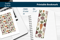 Printable Vegetable Bookmarks for Kids Reading Time Product Image 2