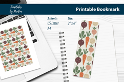 Printable Botanical Vegetable Bookmarks for Readers Product Image 2