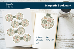 Printable Cottagecore Magnetic Bookmark Print and Cut Product Image 1