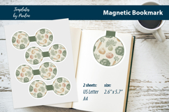 Root Vegetable Botanical Magnetic Bookmark Print and Cut Product Image 1
