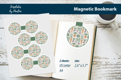 Vintage Botanical Garden Printable Bookmark Print and Cut Product Image 1
