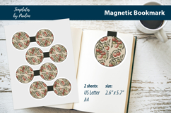 Cottagecore Veggie Magnetic Bookmark Print and Cut Product Image 1
