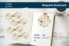 Farmhouse Vegetable Bookmark Print and Cut Product Image 1
