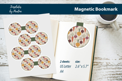 Minimal Root Vegetable Magnetic Bookmark Print and Cut Product Image 1