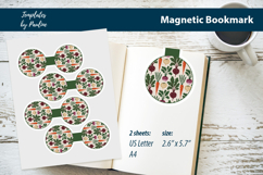 Neutral Farmhouse Magnetic Bookmark Printable for Book Lover Product Image 1