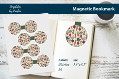 Minimal Garden Vegetable Magnetic Bookmark Print and Cut Product Image 1