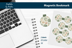 Root Vegetable Botanical Magnetic Bookmark Print and Cut Product Image 2
