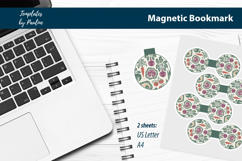 Cottagecore Reader Magnetic Bookmark Print and Cut Product Image 2